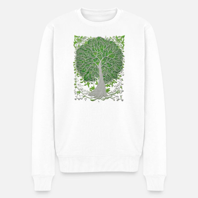 Arbre - Pull Premium bio Homme - blanc