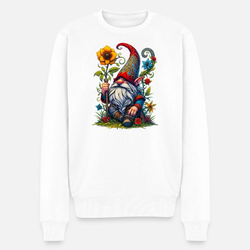 Elfe gobelin gnome - Pull Premium bio Homme - blanc