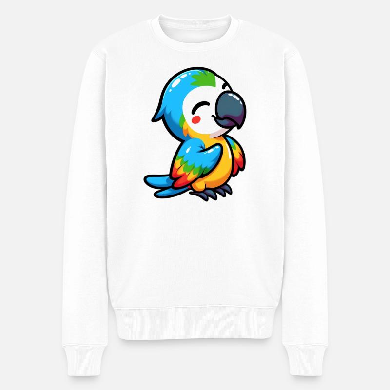 Perroquet - Pull Premium bio Homme - blanc