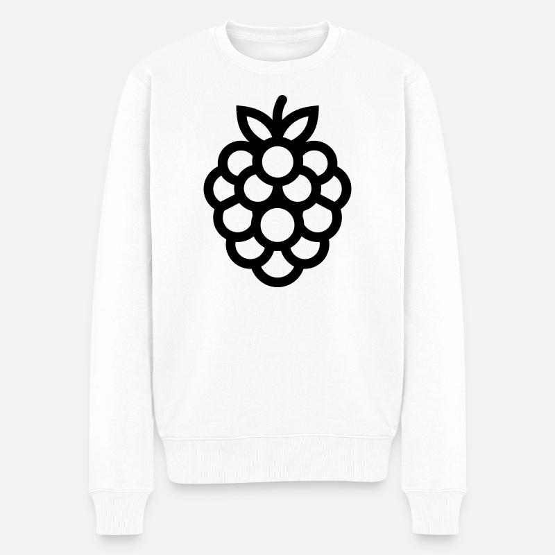 Maulbeerbaum - Männer Premium Bio Pullover - Weiß