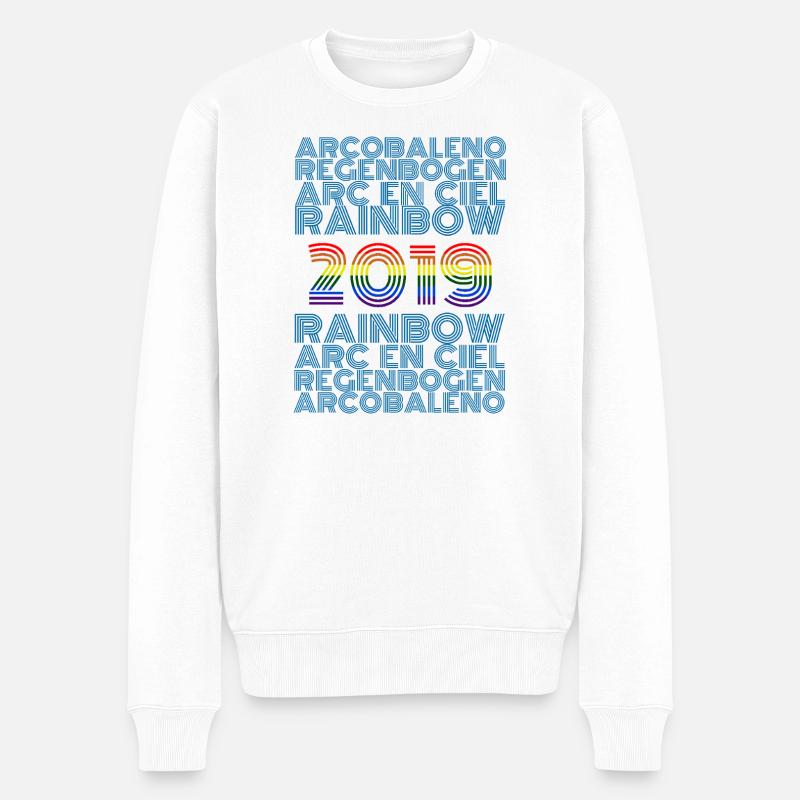 2019 - Männer Premium Bio Pullover - Weiß