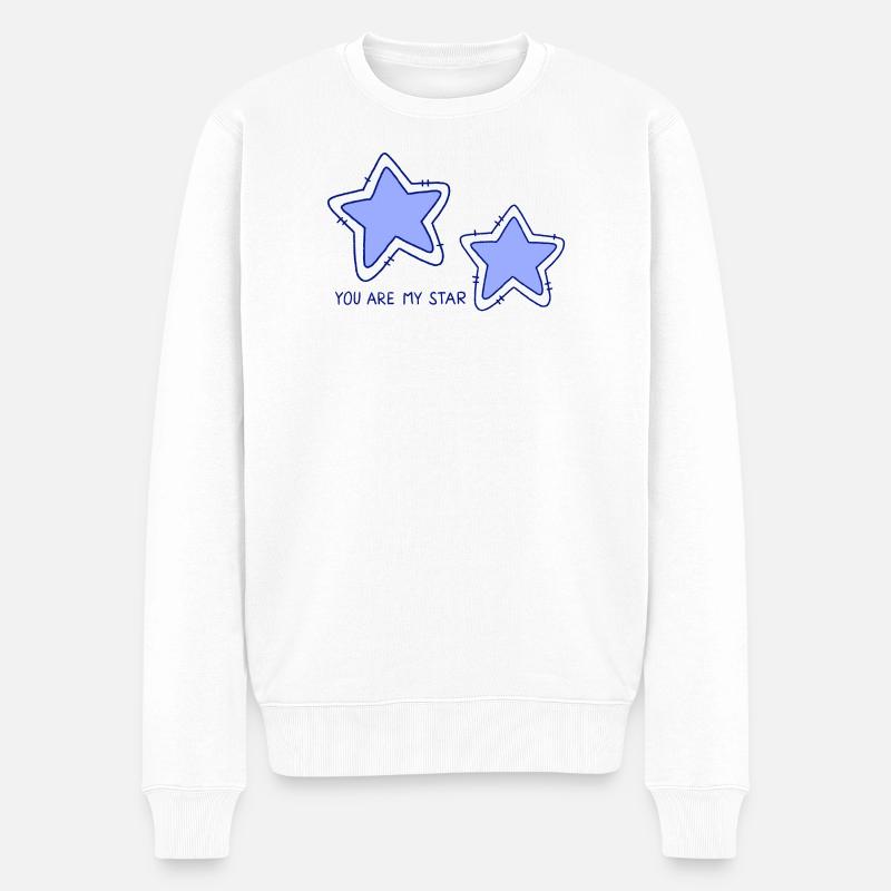 Étoiles - Pull Premium bio Homme - blanc