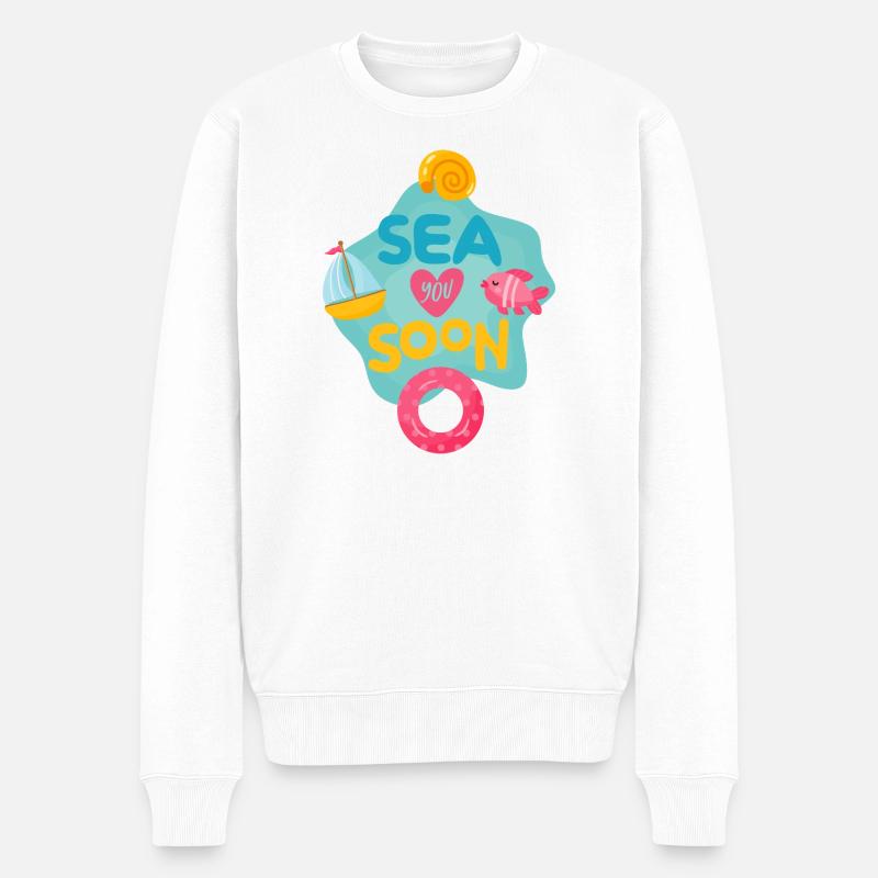 Mer Bientôt - Pull Premium bio Homme - blanc