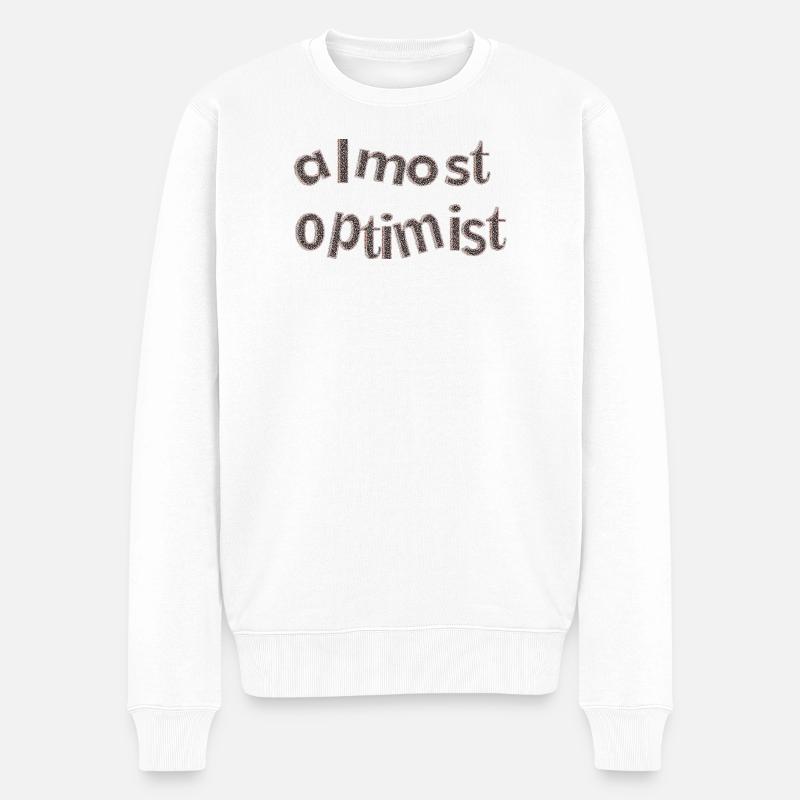 optimist - Männer Premium Bio Pullover - Weiß