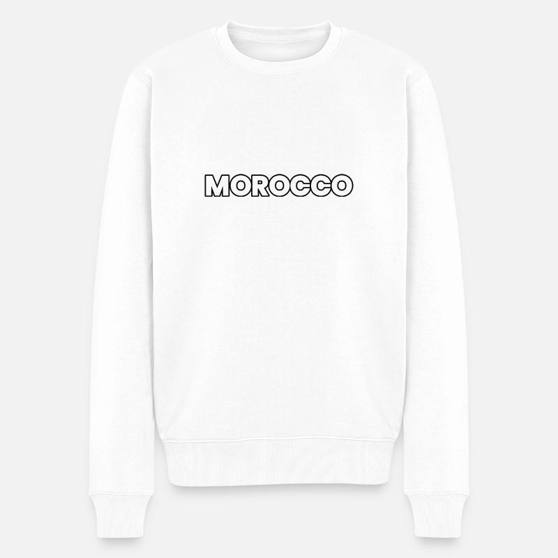 Maroc - Pull Premium bio Homme - blanc