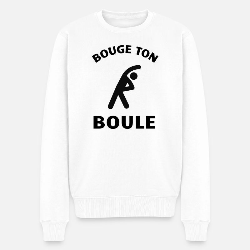 bouge ton boule - Pull Premium bio Homme - blanc