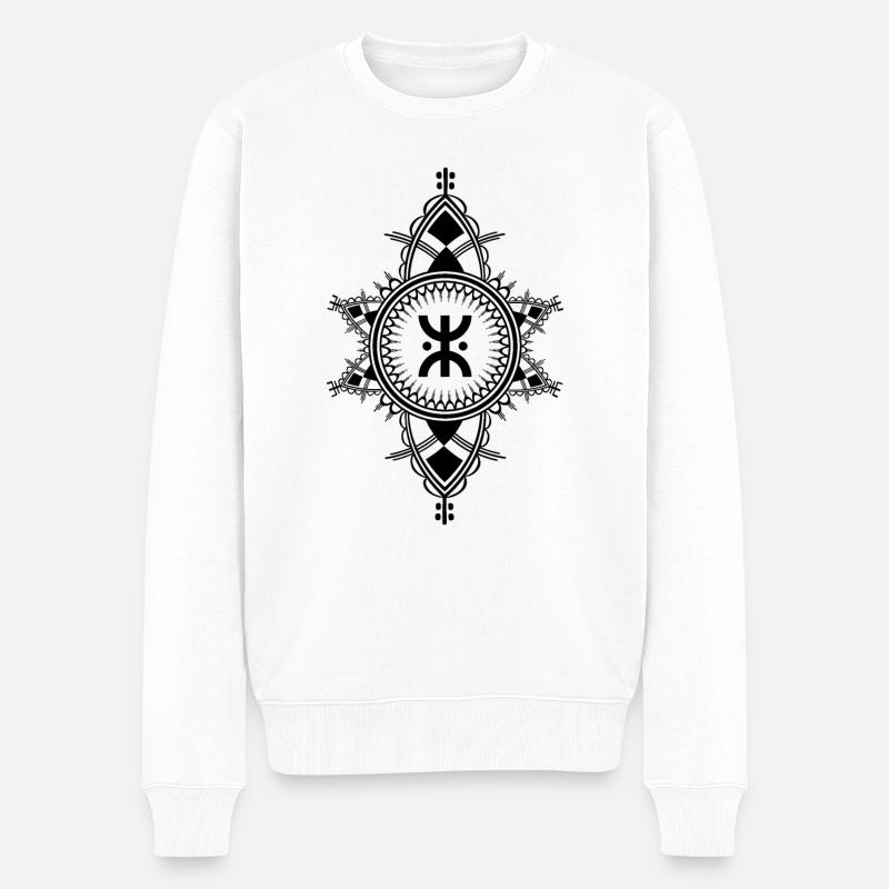 Z Imazighen artwork - Pull Premium bio Homme - blanc