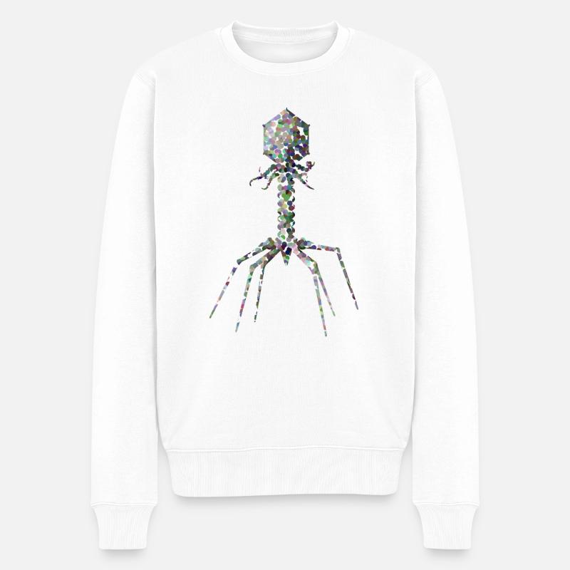 Bactériophage - Pull Premium bio Homme - blanc