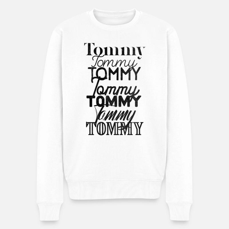 Tommy - Pull Premium bio Homme - blanc