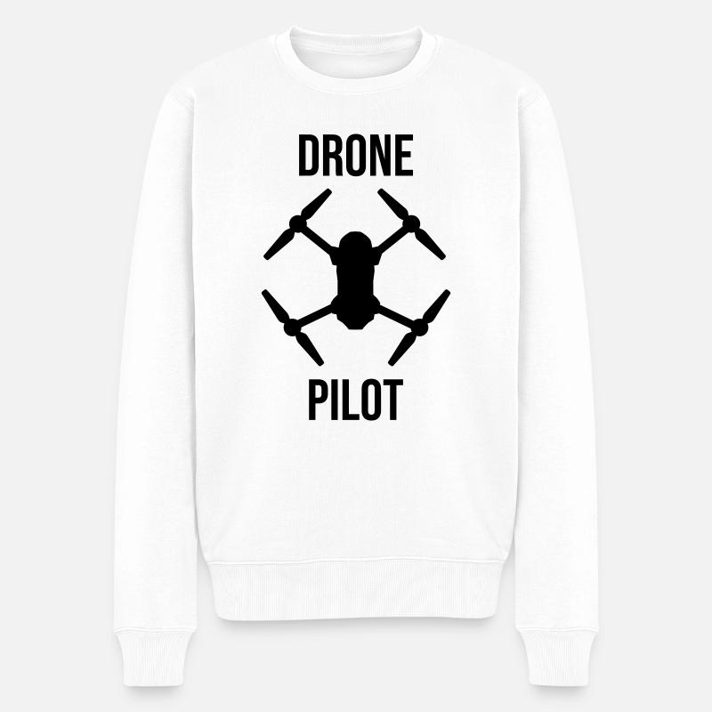 Drone Pilot Drohnen Chemise - Pull Premium bio Homme - blanc