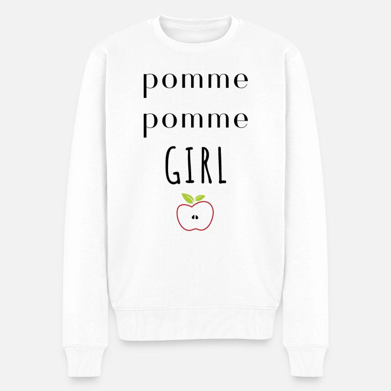 Pomme pomme girl - Pull Premium bio Homme - blanc