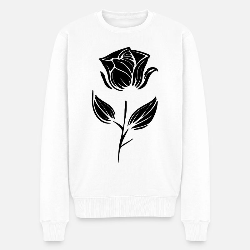 Symbole de la rose - Pull Premium bio Homme - blanc