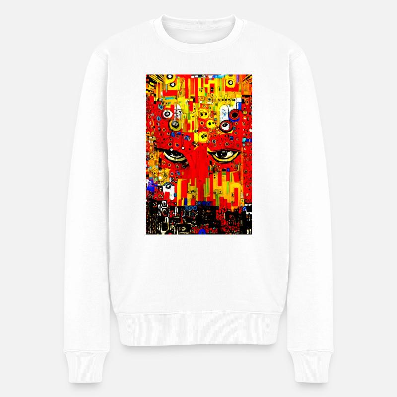 IMG 4249 - Männer Premium Bio Pullover - Weiß