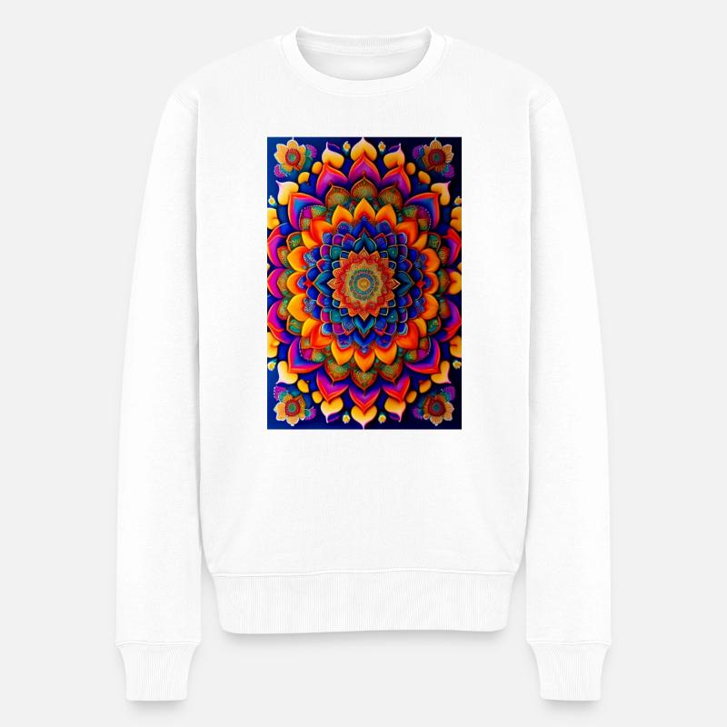 Mandala - Pull Premium bio Homme - blanc