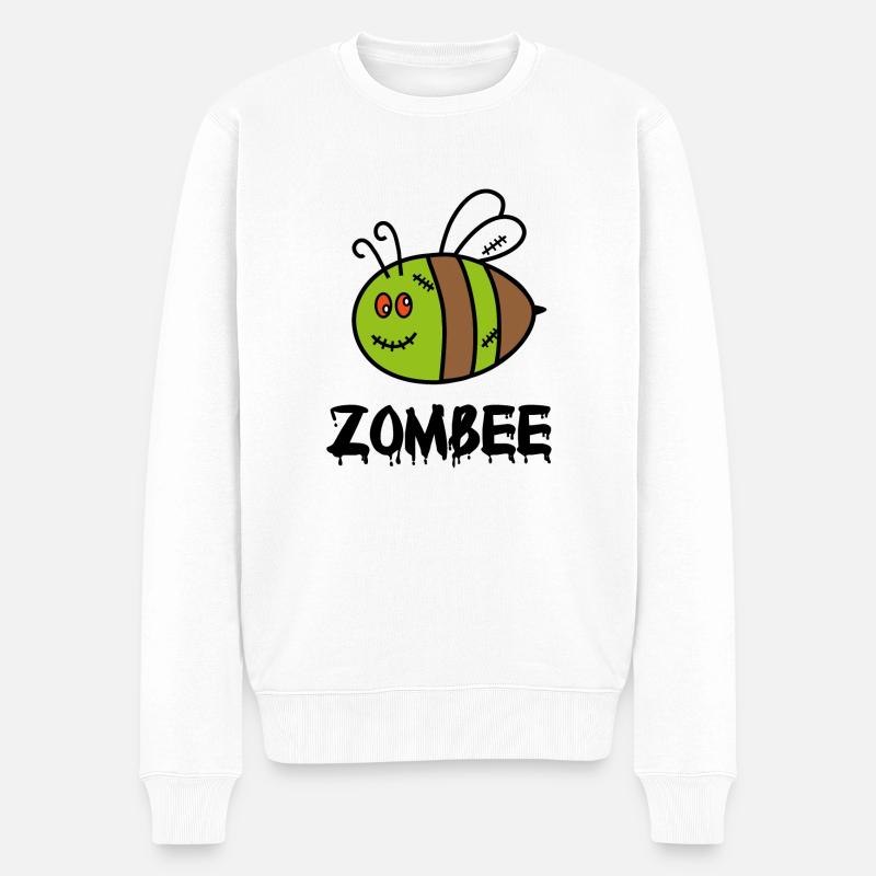 Zombee - Männer Premium Bio Pullover - Weiß