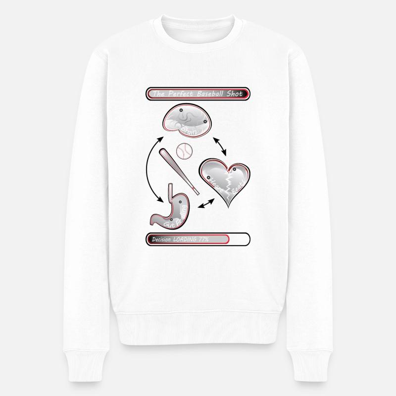 Le coup de baseball parfait - Pull Premium bio Homme - blanc
