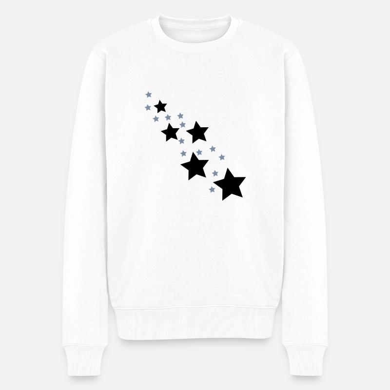 étoiles - Pull Premium bio Homme - blanc