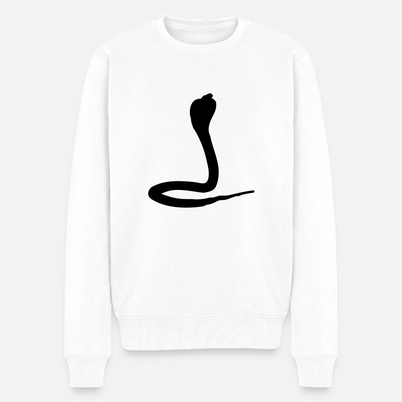 cobra animal snake - Pull Premium bio Homme - blanc