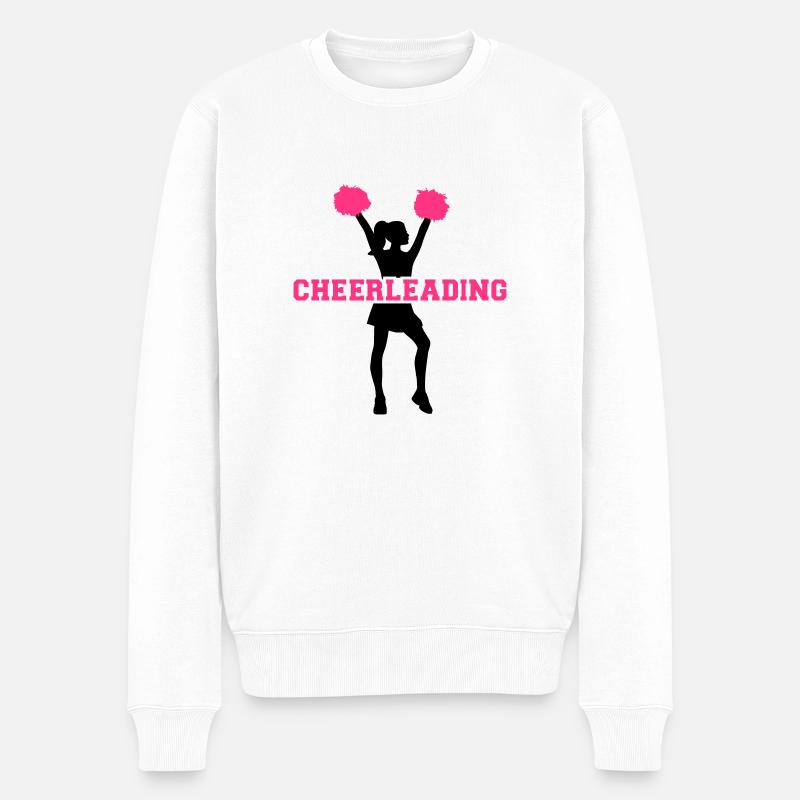 Cheerleading - Männer Premium Bio Pullover - Weiß