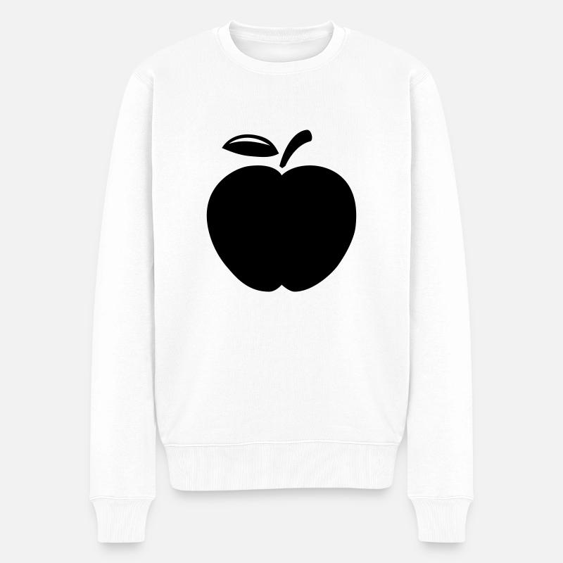 apple__1f1 - Männer Premium Bio Pullover - Weiß