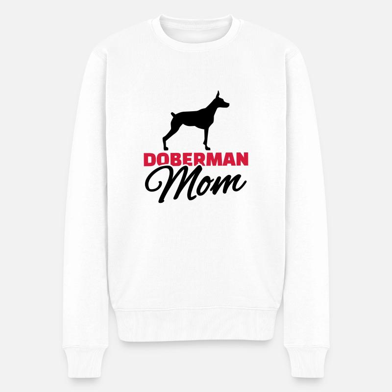 Doberman Mom - Pull Premium bio Homme - blanc