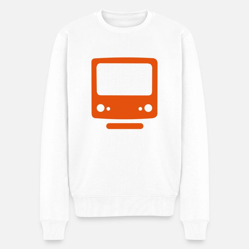 métro - Pull Premium bio Homme - blanc