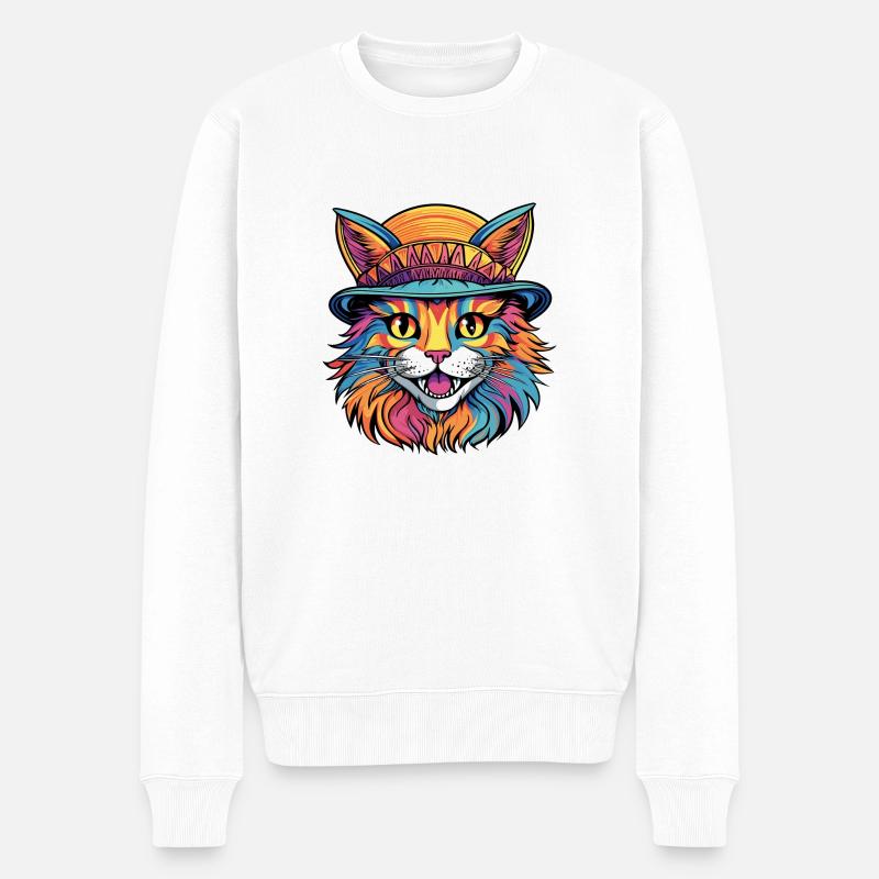 Minou du soleil - Pull Premium bio Homme - blanc