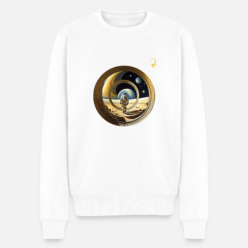 FENÊTRE SUR L’ESPACE - Pull Premium bio Homme - blanc
