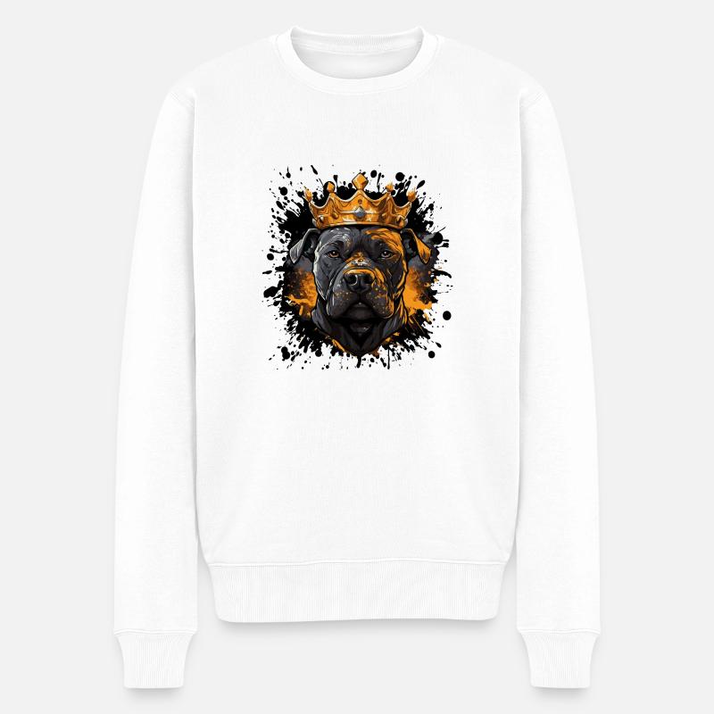 Boxer pour chien - Pull Premium bio Homme - blanc