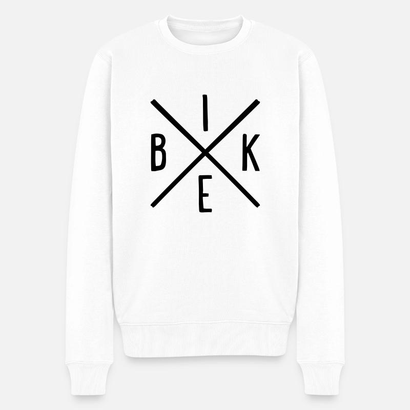 Vélo - Pull Premium bio Homme - blanc