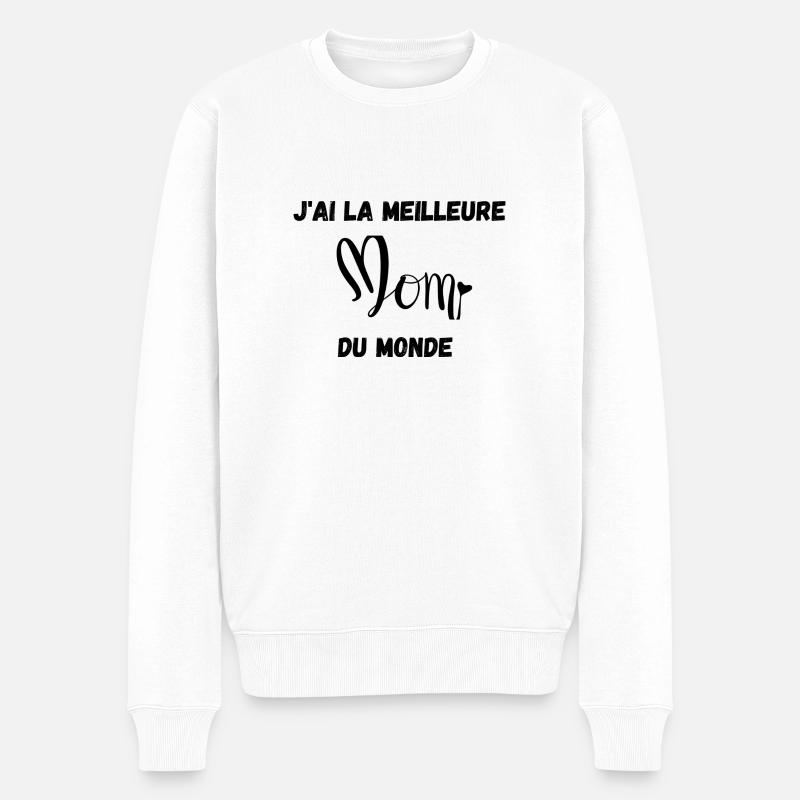 best mom - Pull Premium bio Homme - blanc