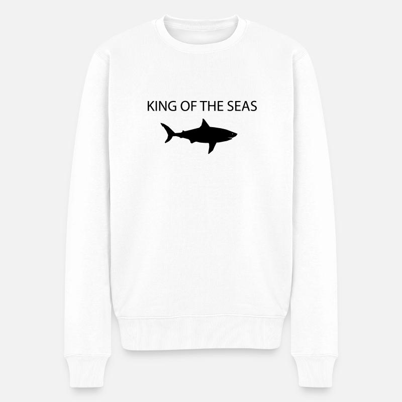 Roi de la mer - Pull Premium bio Homme - blanc