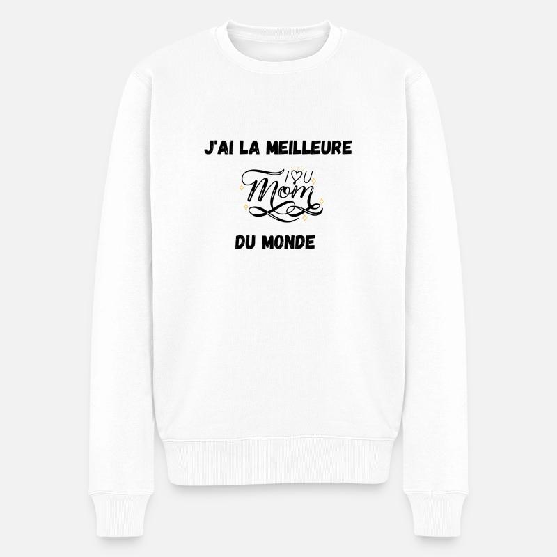 best mom - Pull Premium bio Homme - blanc