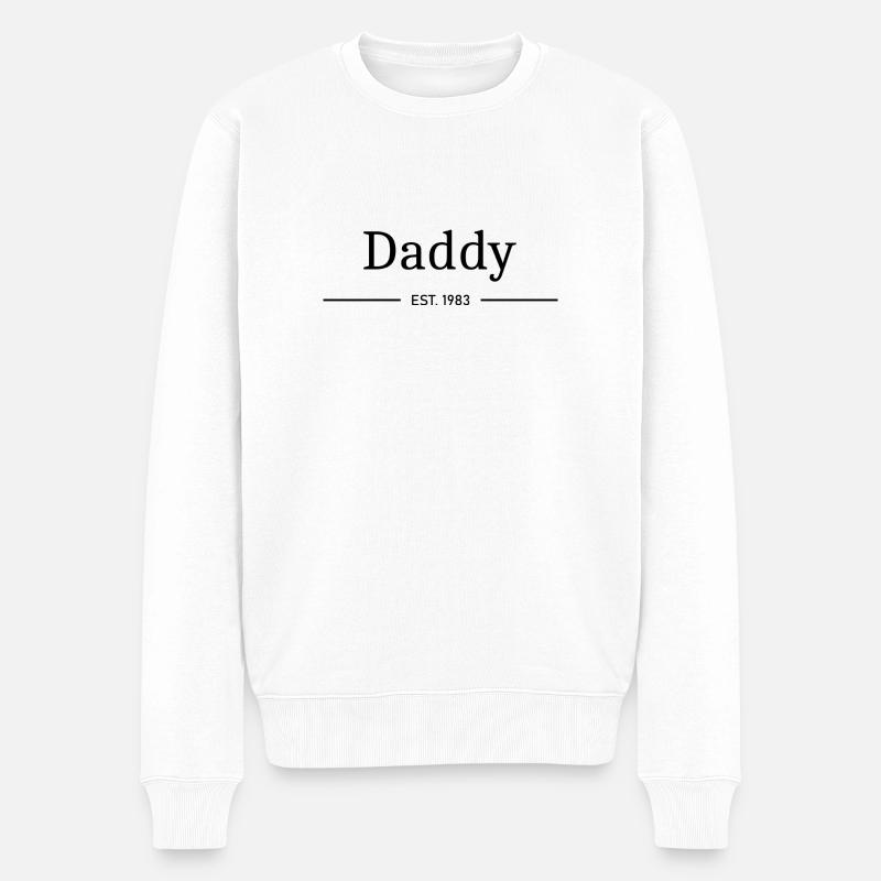 Papa EST. 1983 - Pull Premium bio Homme - blanc