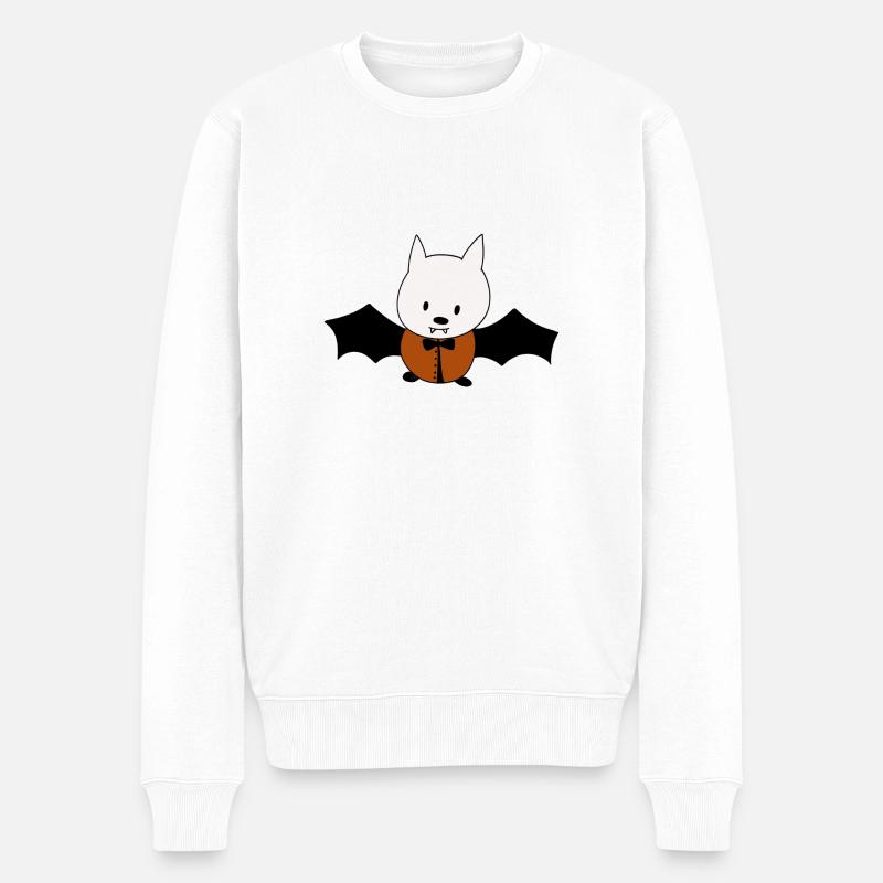 M. Bat – Le Gentle-Vampire - Pull Premium bio Homme - blanc