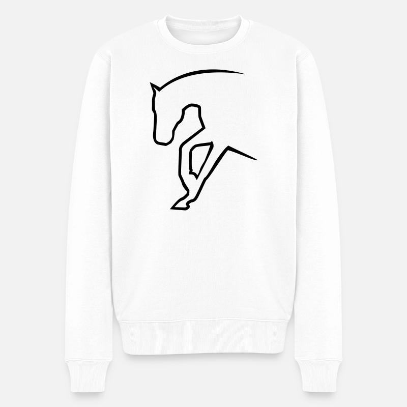 6061912 121501634 sliding stop - Pull Premium bio Homme - blanc