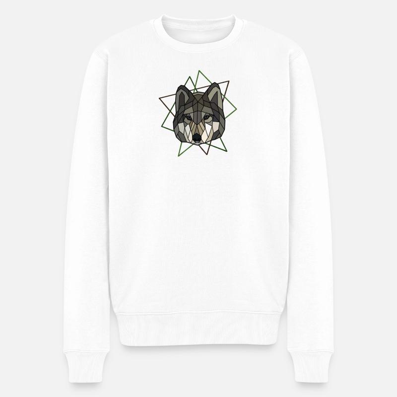 Wolf - Pull Premium bio Homme - blanc