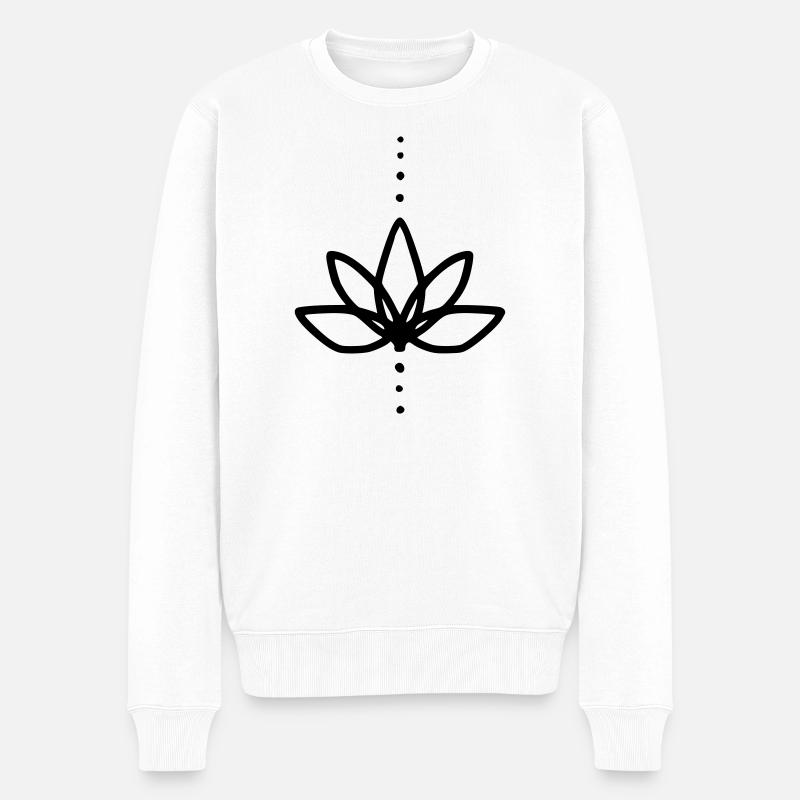 Fleur de cactus - Pull Premium bio Homme - blanc
