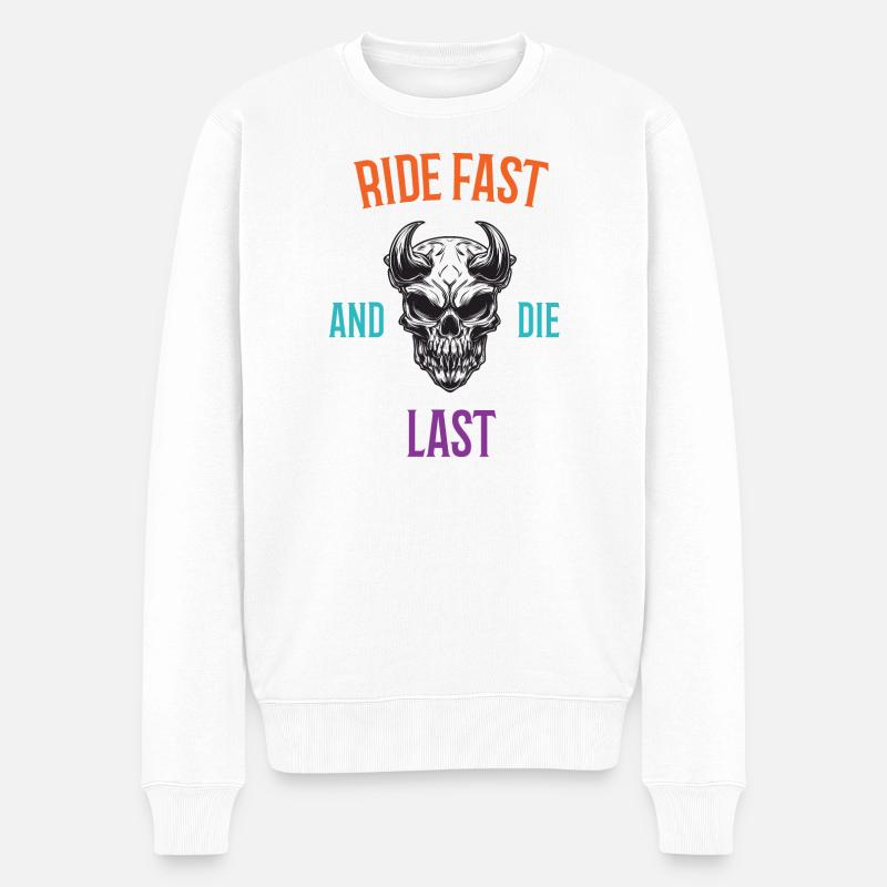 Roulez vite et mourez en dernier - Pull Premium bio Homme - blanc