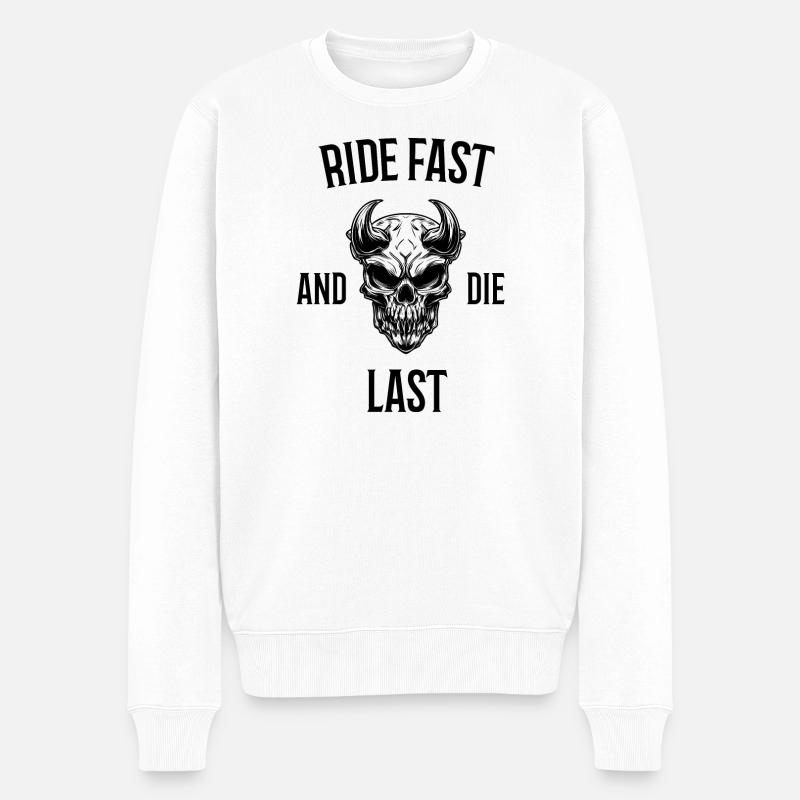 Roulez vite et mourez en dernier - Pull Premium bio Homme - blanc