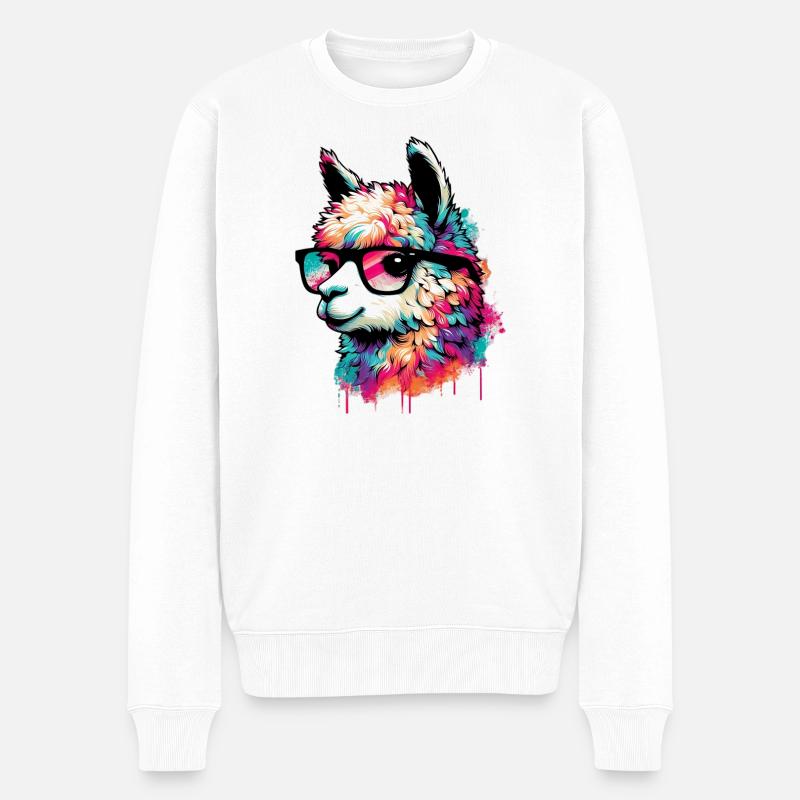 Alpaga - Pull Premium bio Homme - blanc