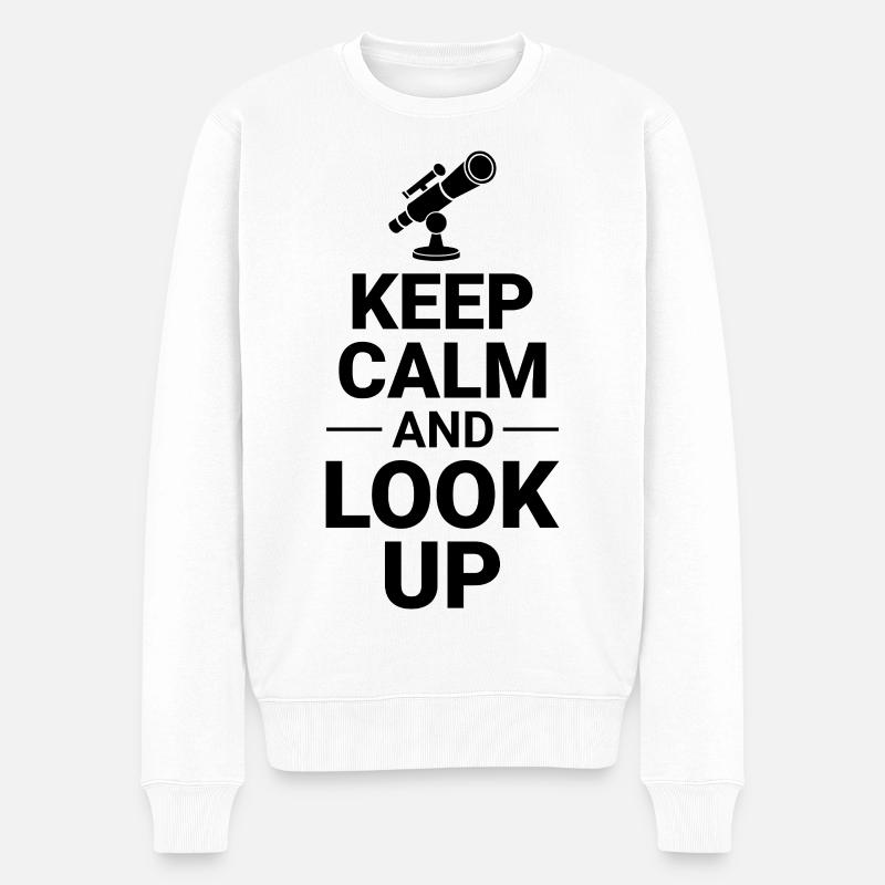 Astronomy Lover Conception du système solaire - Pull Premium bio Homme - blanc