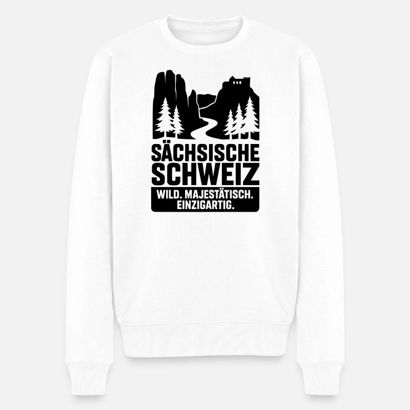 Suisse saxonne - Pull Premium bio Homme - blanc