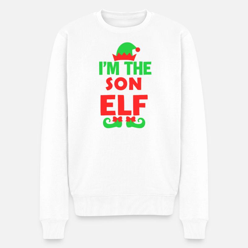 Im The Son Elf T-shirt de Noël - Pull Premium bio Homme - blanc