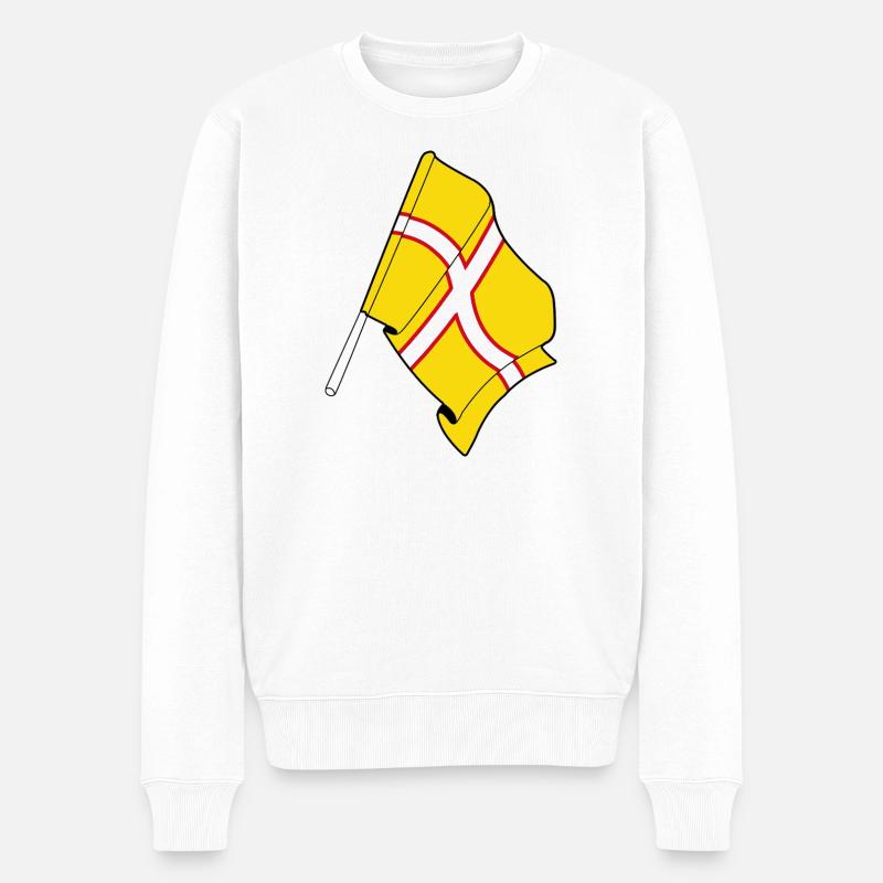 Dorset-Flagge - Männer Premium Bio Pullover - Weiß