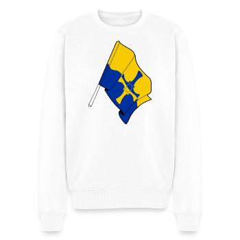 Drapeau de Durham - Pull Premium bio Homme - blanc - Devant - Thijin (182cm)