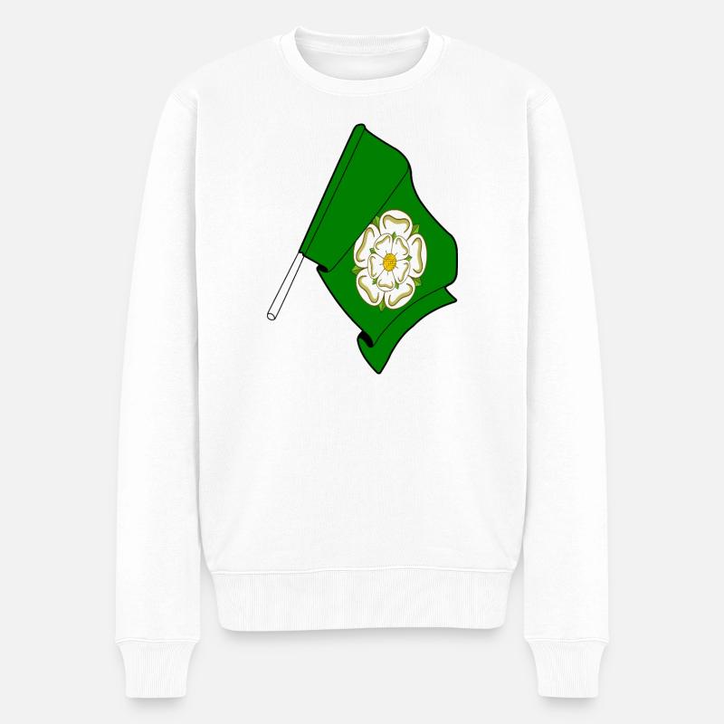 Drapeau du North Yorkshire - Pull Premium bio Homme - blanc