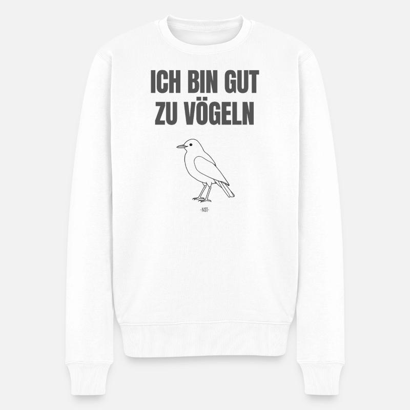 JE SUIS DOUÉ POUR BAISER - Pull Premium bio Homme - blanc