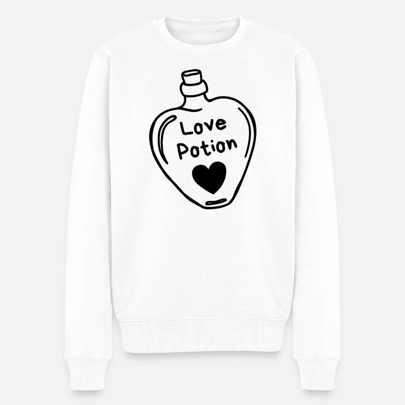 Love Potion - Pull Premium bio Homme - blanc