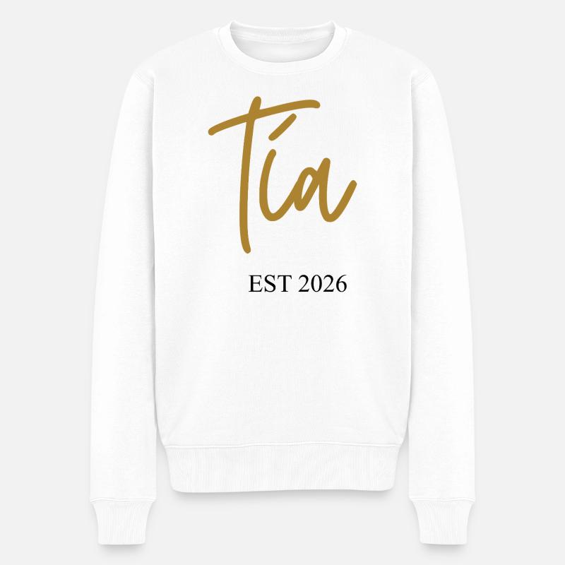 tía est 2026 - Männer Premium Bio Pullover - Weiß